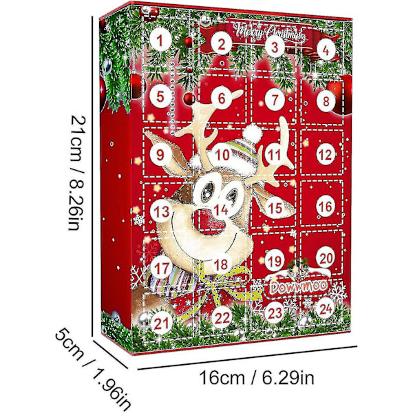 Julepynt Adventskalender For Barn, Pynt Juleadventskalender