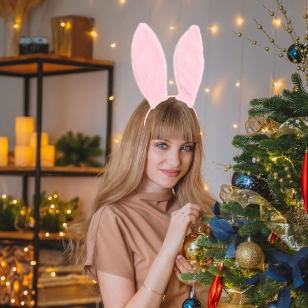 Pupunkorva-panta Cosplay-pupunkorva-panta Pupunkorva-hiusvanteet Pukuhiuspanta Cosplay-päähine Pupunkorvat-hiuspanta Pukuhiuskoriste Pink