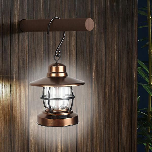 Mini hengeklampe for camping, USB utendørslys for hagelampe (hy)
