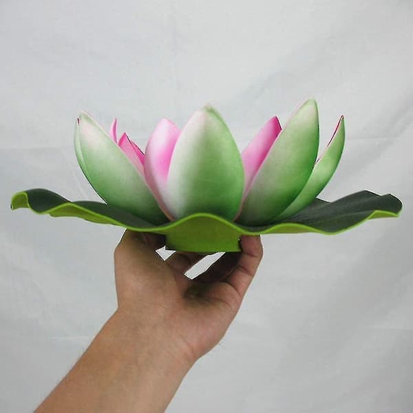 1 stk kunstige vannliljer flytende blomster 8 cm for damdekorasjon