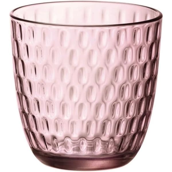 Sæt med 6 lyserøde glas, 29 cl