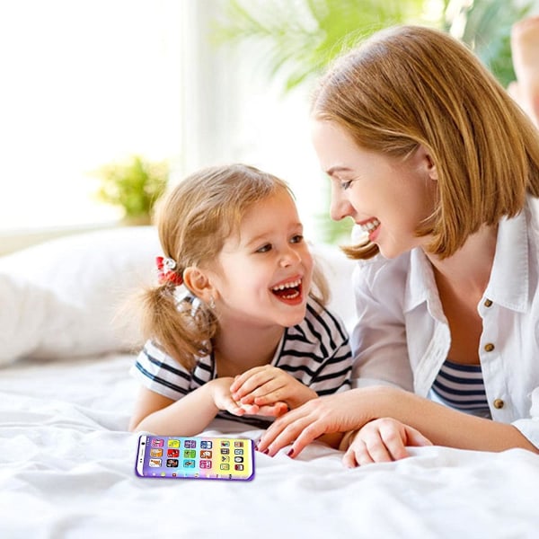 Baby Mobiltelefon Leksak, Smart Telefon För Barn - Mobiltelefon För Småbarn Och Små Barn Med Knappar Och Funktioner, Musikaliska Melodier, Ljud