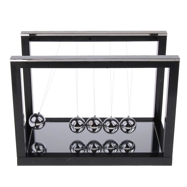 Newton's Cradle Newtons Pendulum Balance Balls Pendulum Physics Science Toy Teaching Aids Office Desk Decor Mirror Base