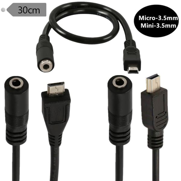 Adapter til micro USB til 3,5 mm jackstik til hovedtelefoner hovedtelefonkabel 2(Mini 5P)