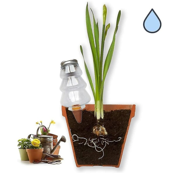 Plante selvvanding kugle selvvanding plantepot stik-i vandingsanordning 2-pak automatisk drypvanding til indendørs og udendørs plante hængende plante have pla