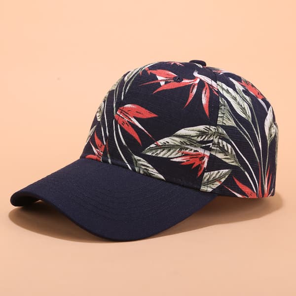 Blomstrete Caps Casual Baseballcaps for Kvinner Sommer Justerbar Spenne Solhatt 3