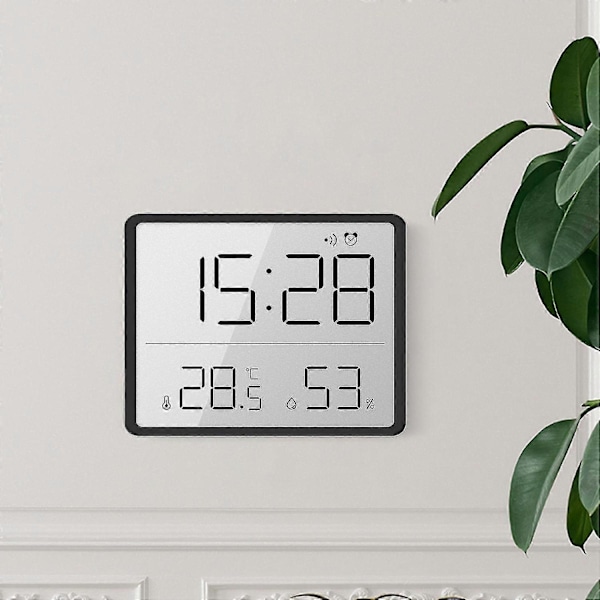 Smal LCD-skärm Elektronisk Digital Klocka Kan Hängas På Väggen Bak Med Magnetisk Sugning Kan Vara H