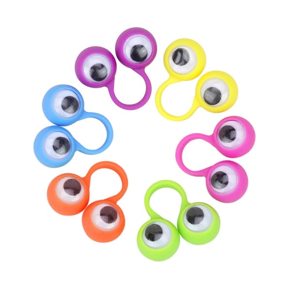 Finger Toy Educational Intelligent Finger Toy Large Eyes Finger Ring Puppets Funny Finger Game Toy For Kids Children Gift Party Favor