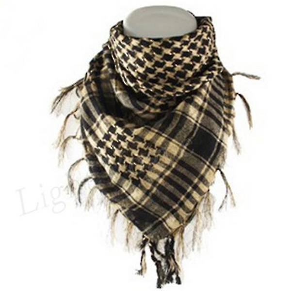 Män Kvinnor Militär Arabisk Taktisk Öken Armé Shemagh Keffiyeh Scarf Wrap Scarves_gzyv Khaki