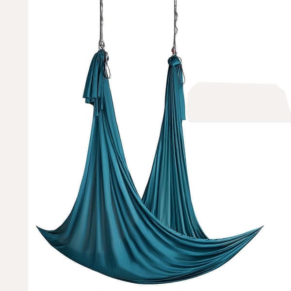 Luftyogahammock & Gunga, 5,0 meter, Startkit för Luftyoga med 100 gsm Nylonväv, Komplett Upphängningsutrustning & Enkel Installationsguide._Superpresent