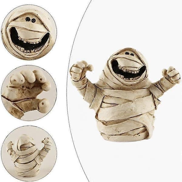 Halloween Spöke Pumpa Figurer Rustik Självlysande Resin Spöke