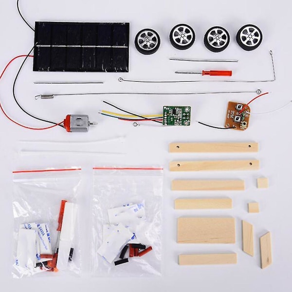 Montere solcellebil fjernkontroll Rc bil pedagogiske leker Diy vitenskap teknologi bil leker sett for C