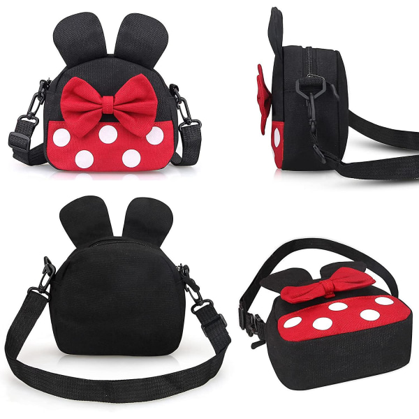 Søt Disney Crossbody-veske for små jenter Småbarn Minnie Mouse Reise Crossbody-veske Små barn skulderveske Mini tegneserie Crossbody-veske