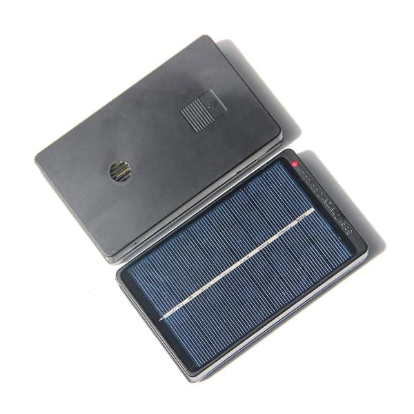 Utendørs sammenleggbar solcellepanel lader 4v 1w for 4 Aa Aaa oppladbare batterier Diy
