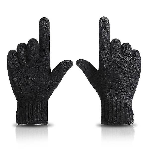 Vinterhandsker til mænd og kvinder, opgraderede touch screen skridsikre termiske