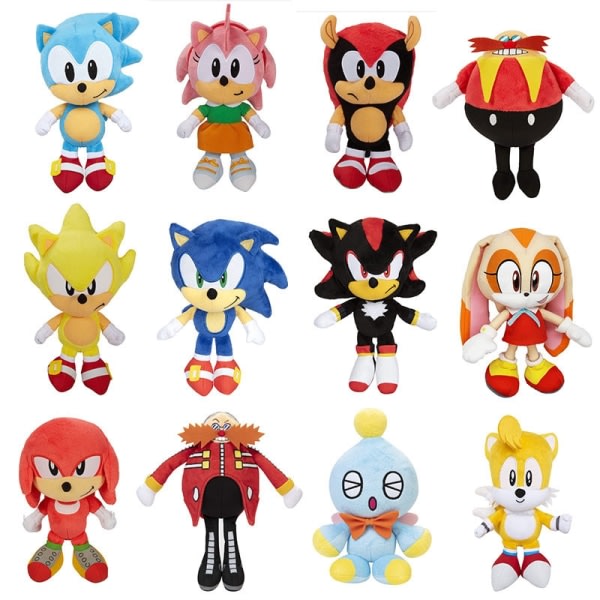 25 CM Sonic Mjuka Leksaker Anime Plyschdjur Plysch Amy Rose-WELLNGS Light Blue