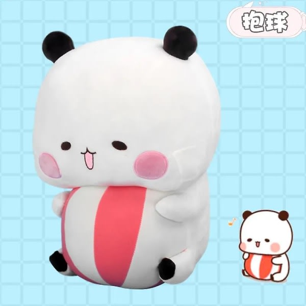 Bubu og Dudu Panda Plysj Søt Tegneserie Panda Bjørn Dukke Kawaii Fylt Myk Pude Lekekrok Dekorasjon Barnebursdagsgaver E E