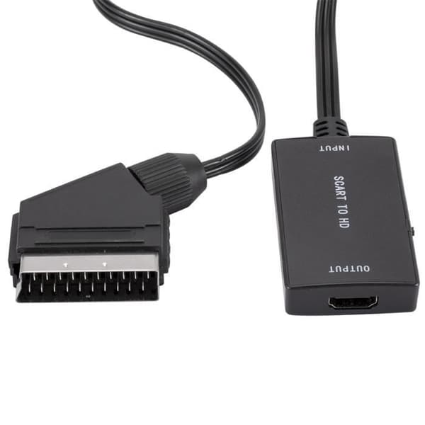 Adapter - SURENHAP - SCART til HDMI-konverter - 1080P - Sort - PAL/NTSC-kompatibel