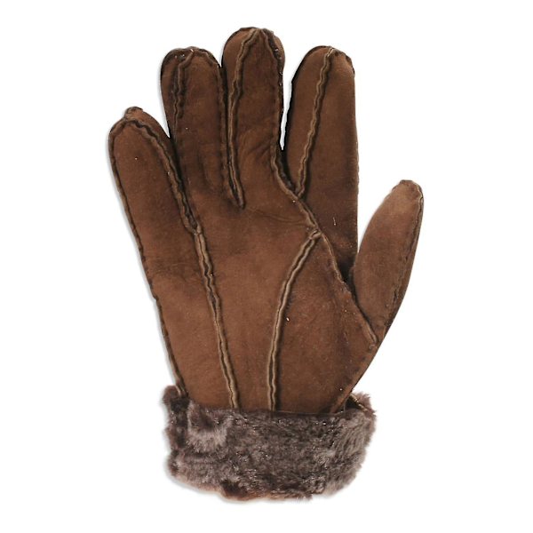 Nordvek Dam Merino Fårullshandskar - Mjuk Mocka Vikbar Manschett 321-100 Large - 8 Chocolate