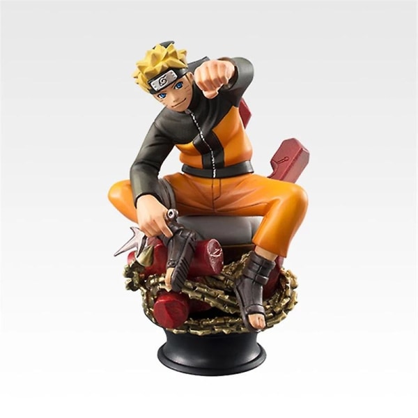 6 kpl/setti Naruto Sakura toimintahahmot Uchiha Gaara Kakashi malli Pvc Anime-hahmot koristeluun keräilylahja lelut style 1 opp bag