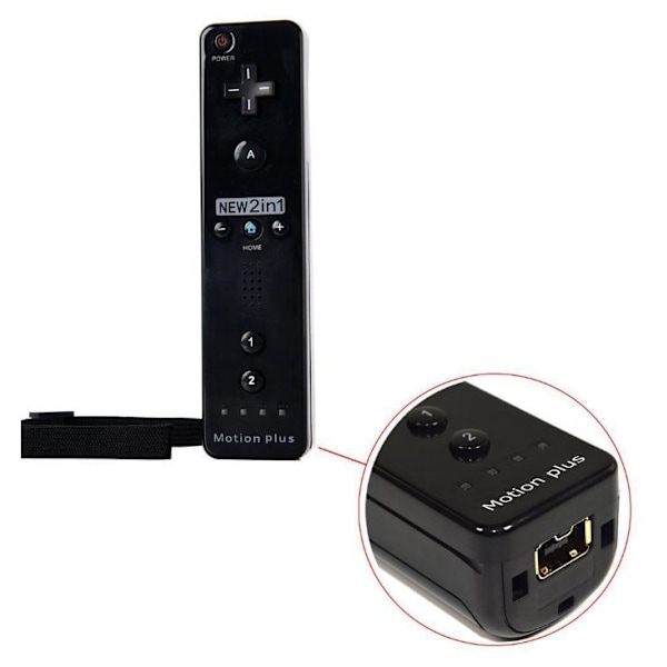 cbs Inbyggd Motion Plus Trådlös Fjärrkontroll Spelkontroll Joystick - Black Remote Control Only