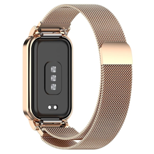 Milan magneettinen ranneke + kellokehys Xiaomi Mi Band 8 Active -laitteelle