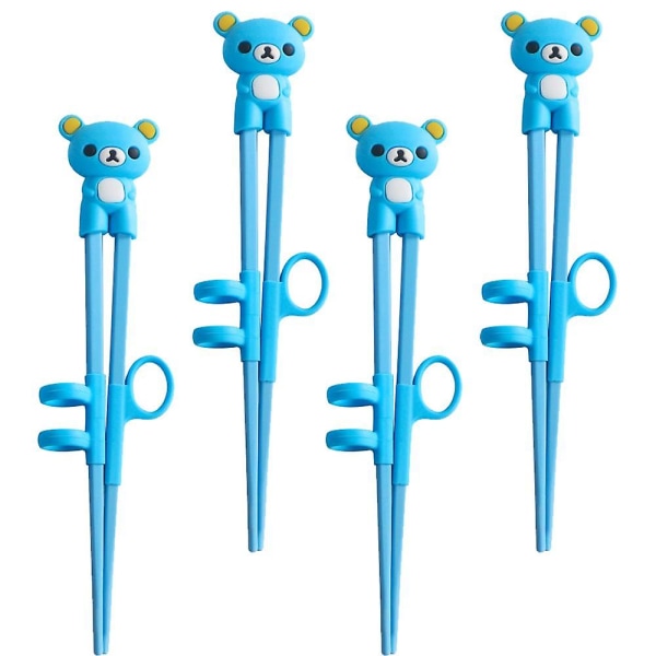 4 stk Kid spisepinner, læring spisepinner hjelper for barn, trening spisepinner med dyr for nybegynnere shape5