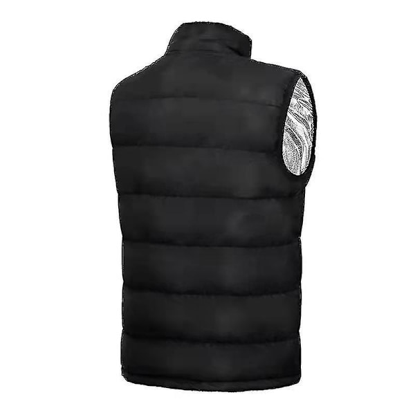 Uppvärmd Väst Män Kvinnor Usb Uppvärmd Jacka Uppvärmning Termisk Kläder Mycket Bra Present Mycket Bra Present Black 4XL