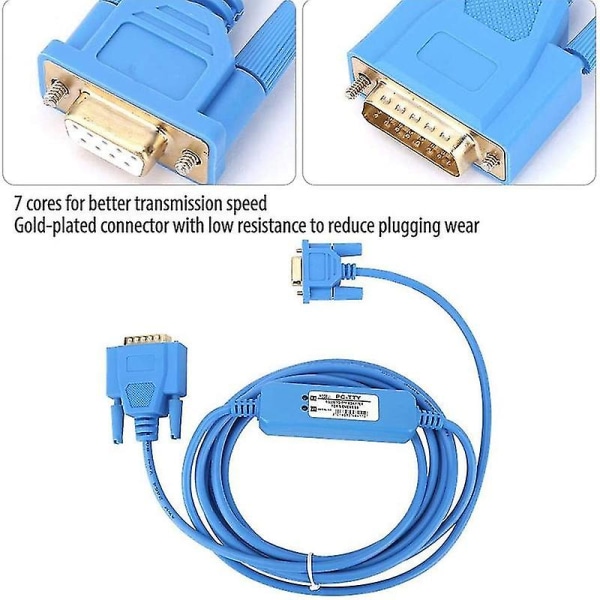 Pc-tty Plc Programmeringskabel Kommunikationsdatanedladdningslinje är lämplig för S5 Series 6es 5734-1b Hy