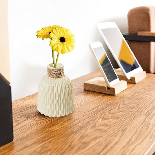 Blomvas Modern Chic Farmhouse Dekor Blomvas Plast Vas För Sovrum, Kontor, Sovrum