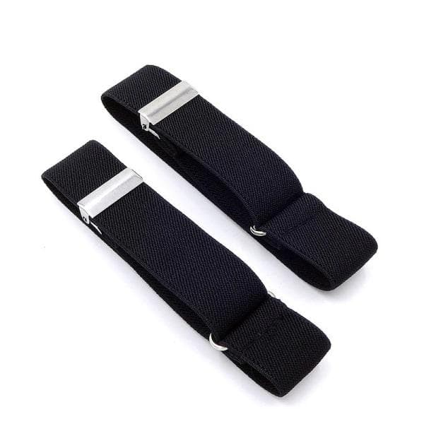 Elastiskt Armband Skjortärmshållare Kvinnor Män Mode Justerbar Blå one size Blå one size