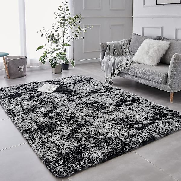 Super blød vinter varm tyk tæpper til stue plys tæppe børn soveværelse fluffy gulv hjem indretning shaggy måtte fløjl tæppe 40X60cm Dark grey