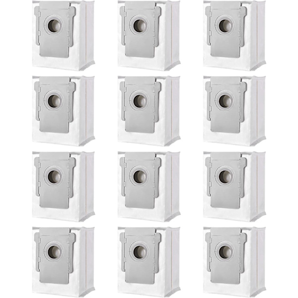 12-pakning med utskiftbare poser som er kompatible med iRobot i7 i7+ / i7 Plus E5 E6 E7 S9, støvsuger