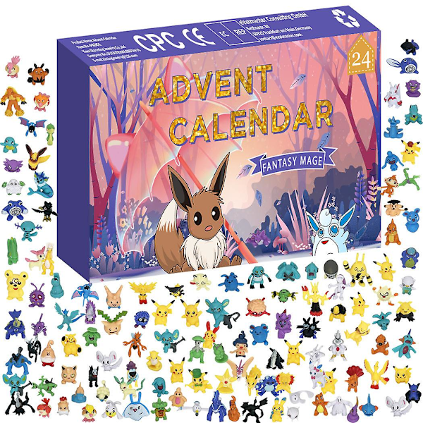 Julkalender för julen 2023 - Blind Box-set med Pikachu -M36