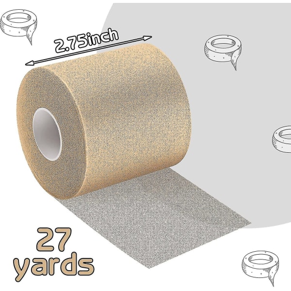 3 st Athletic Pre Wrap Tape för sport Pre-wrap Athletic Tape 2,75 tum av 30 yards Khaki