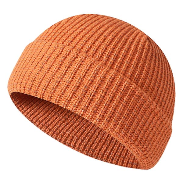 Vinterhue til mænd og kvinder - Dobbeltlag - Gave til mænd - Valentinsdag - Sort Orange