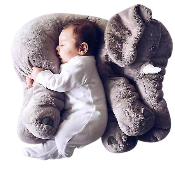 Söt kudde plysch stoppad elefant djur stor mjuk leksak barn present 24\" 40cm Yellow