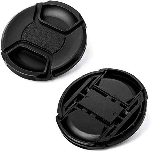 Universal Center Pinch Snap-on Front Lens Cap til vælg For Canon Nikon Sony Pentax Olympus Fuji Camera med String 55mm