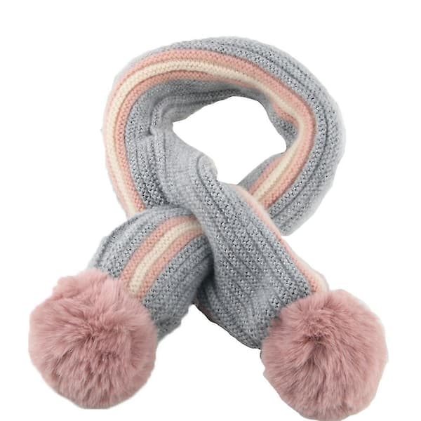 Barne Skjerf Gutter Jenter Vinter Varme Skjerf Hals Varmer grey
