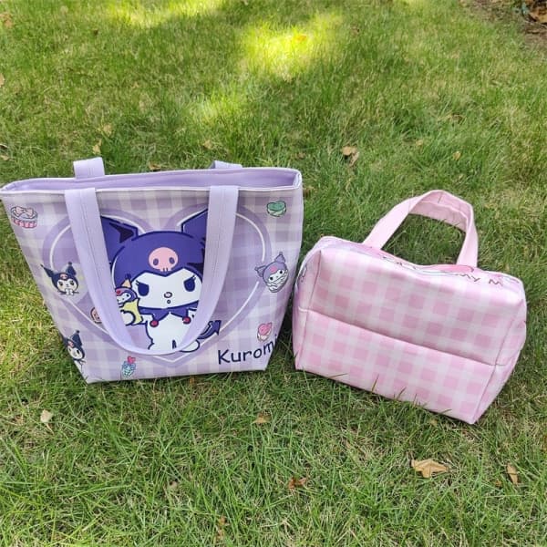 Sanrio Picknickväska Kuromi Melody Cinnamoroll Lunchbox Organizer A A 01