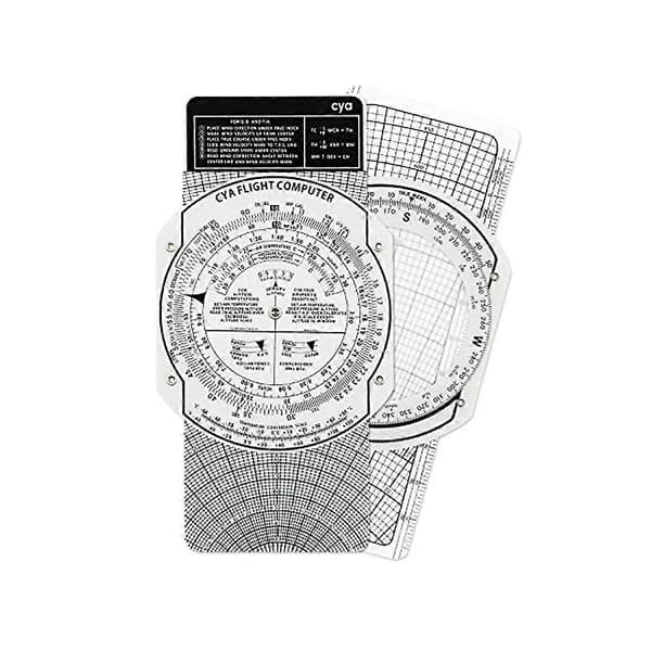 E6B Flightcomputer i plastik, Patenteret Flightcomputer-lommeregner til piloter, Standard Flight Tra