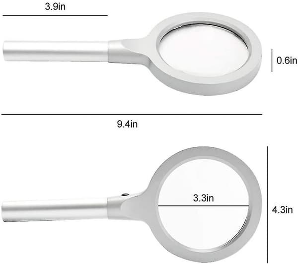 Upplyst Förstoringsglas 5x 10x Förstoringslupp
