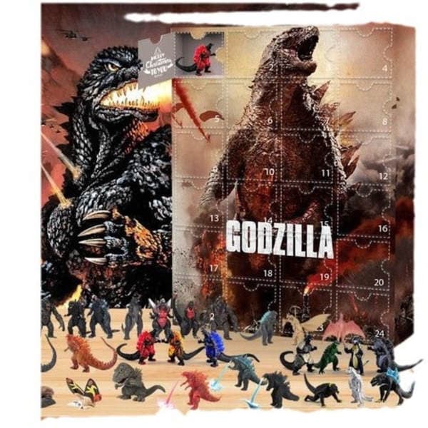 2025 Julekalender Godzilla Julekalender Blind Box Legetøj