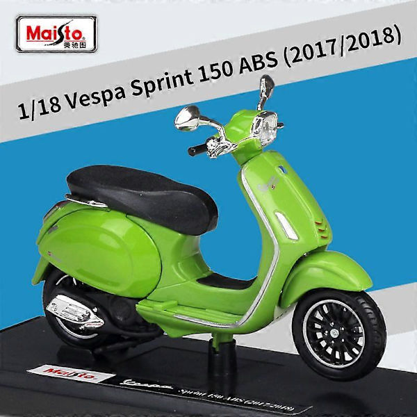 1:18 Vespa P150x 50 98 Gtr Gts 300 Lxv 2013 Sprint 150 Abs Scooter Motorcykel Simulation Legeringsmodell Retro Motorcykel Sprint 150 ABS 2017