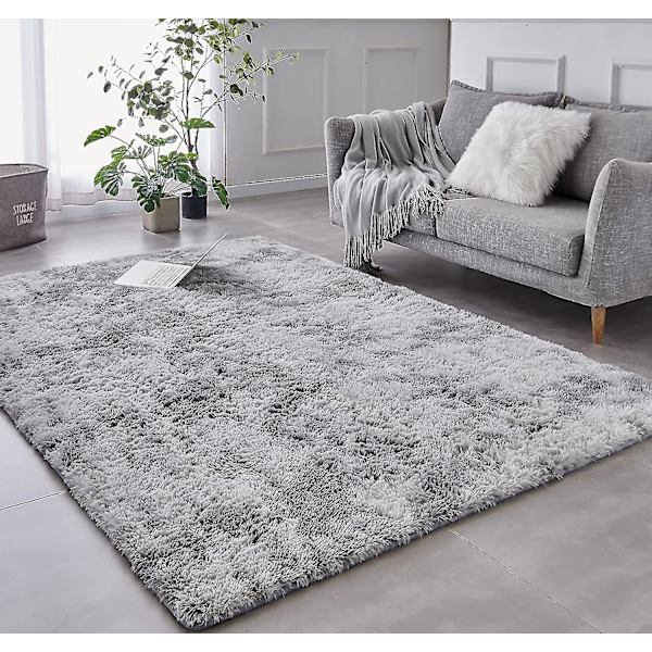 Super blød vinter varm tyk tæpper til stue plys tæppe børn soveværelse fluffy gulv hjem indretning shaggy måtte fløjl tæppe 40X60cm light grey