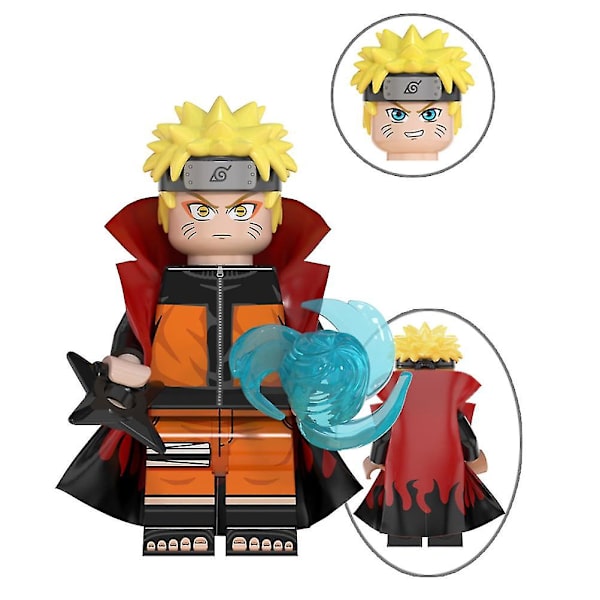 8 stk. Anime Naruto Mini Actionfigur Legetøj, Byggeklodser Legetøjssæt Til Festartikler, Fans Gave Shaped E