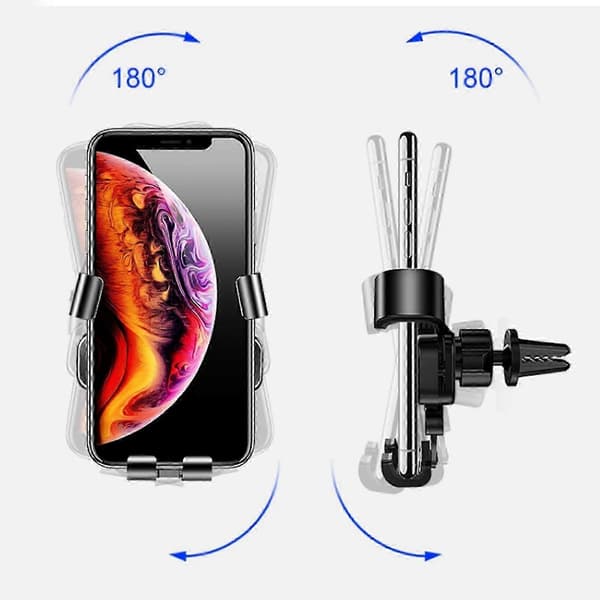 Mobiltelefonholder Bil Ventilationsgitter KFZ Universal Smartphoneholder Elegant