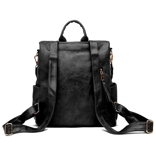 Ryggsäcksväskor för dammode Multifunktionsdesign Handväskor och axelväska Resväska, med färgglad rem black
