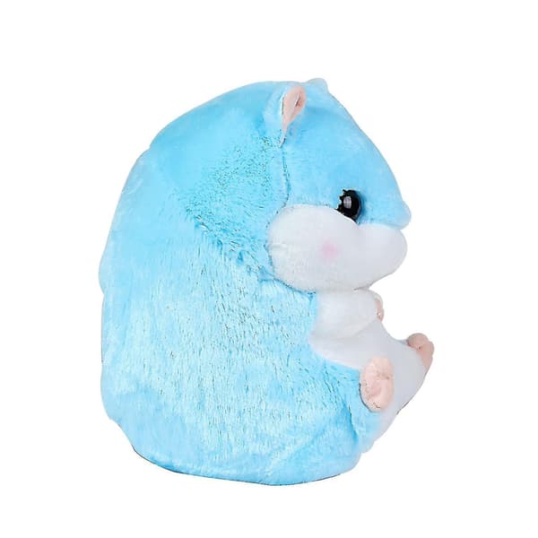 Sød plys hamster bamse legetøj med tæppe blue