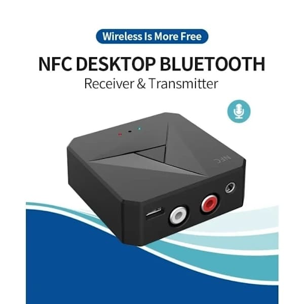 Bluetooth RCA/AUX -sovitin - NFC-anturi